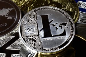 Litecoin zilveren munt